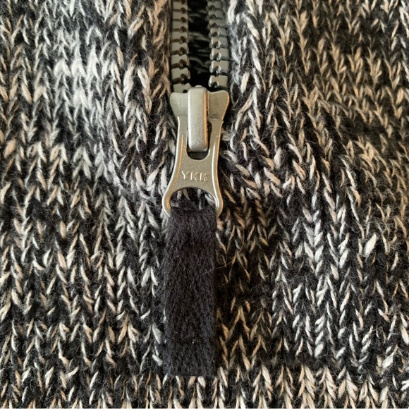 Unisex 24 Months CARTER’S Black White Marl Rag Sweater Pullover Half Zip EXC - Picture 5 of 15